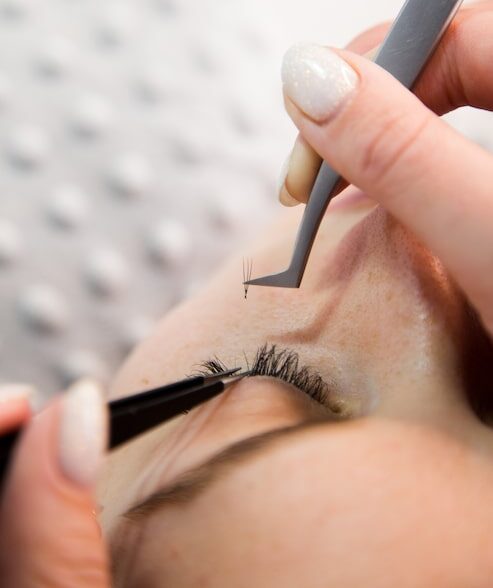 Eyelash extensions at Lemon Drop Nail Bar