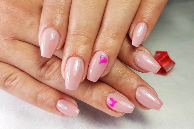 pink and white nails meaning