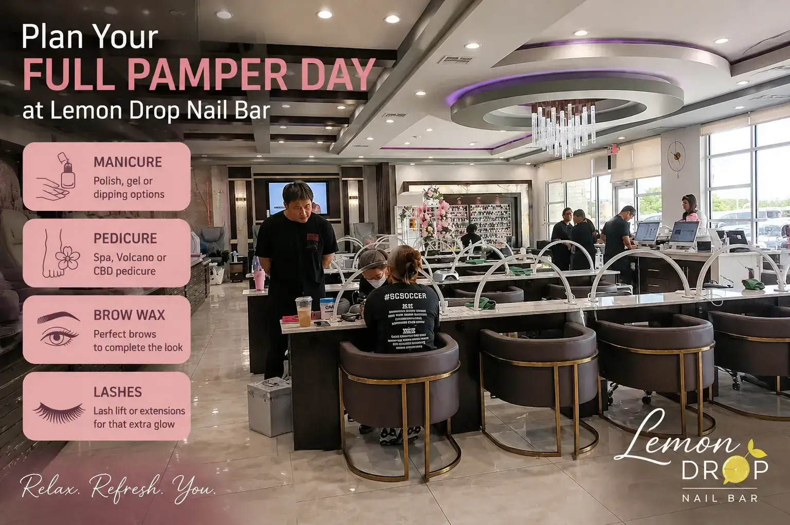 Plan a Full Pamper Day at Lemon Drop Nail Bar