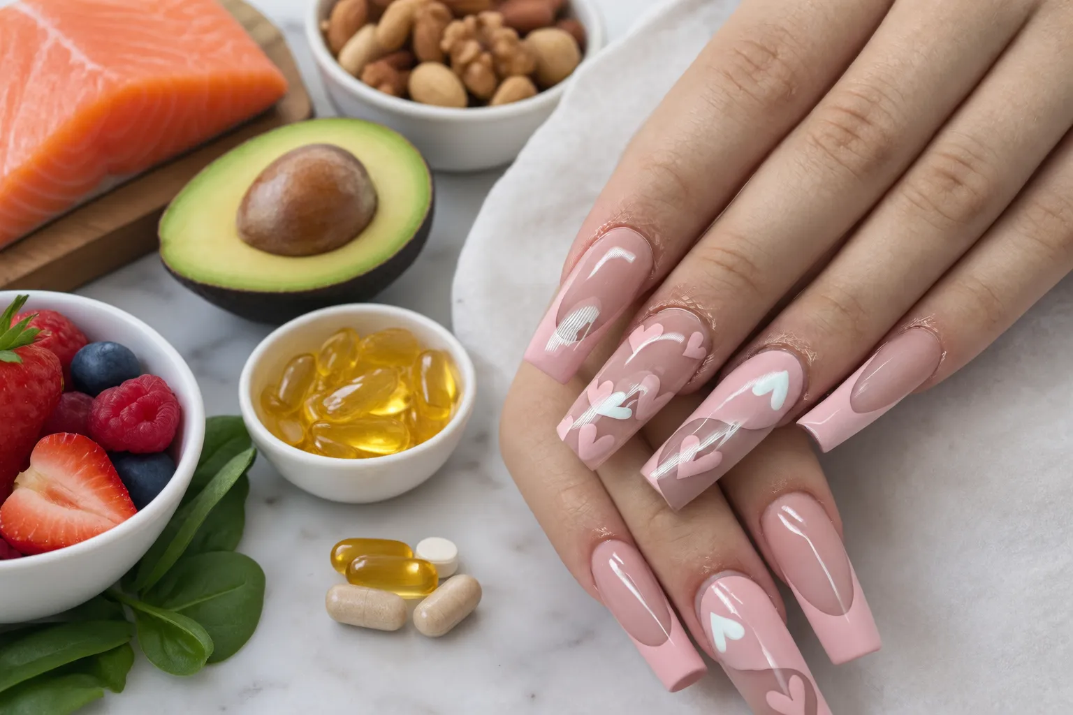 Best Foods and Vitamins for Healthy Nails 1 Best Foods and Vitamins for Healthy Nails
